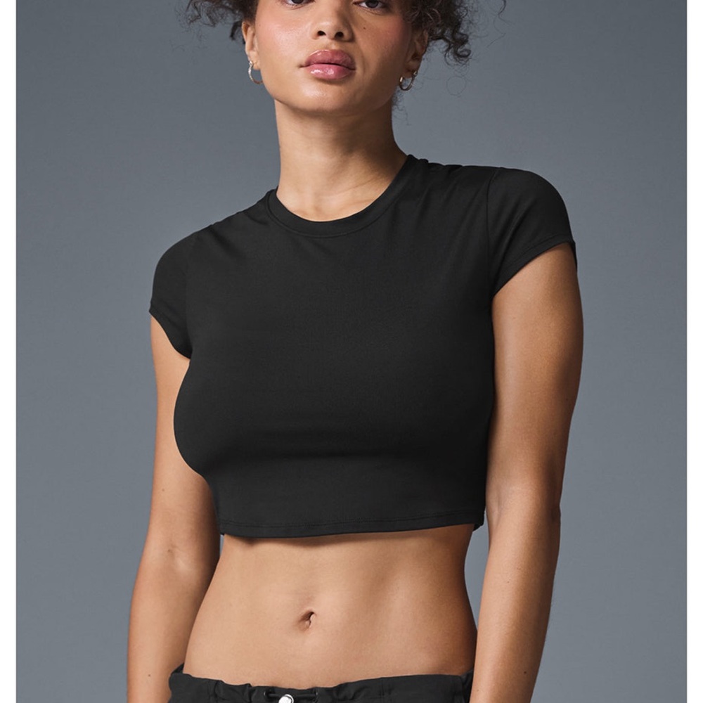 Classic Black Women's Crop Top
